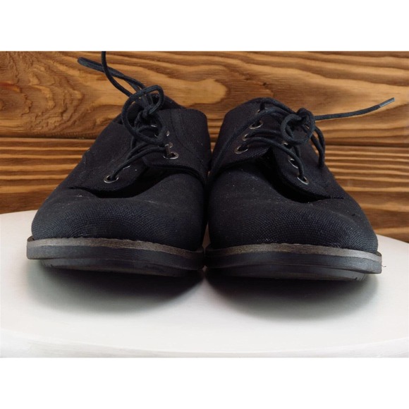 Perry Ellis Sz 10 Derby Oxfords Black Fabric Men Lace‎ Up Westbrook Medium - Picture 2 of 11